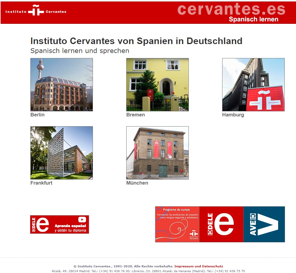 Institutos Cervantes Alemania